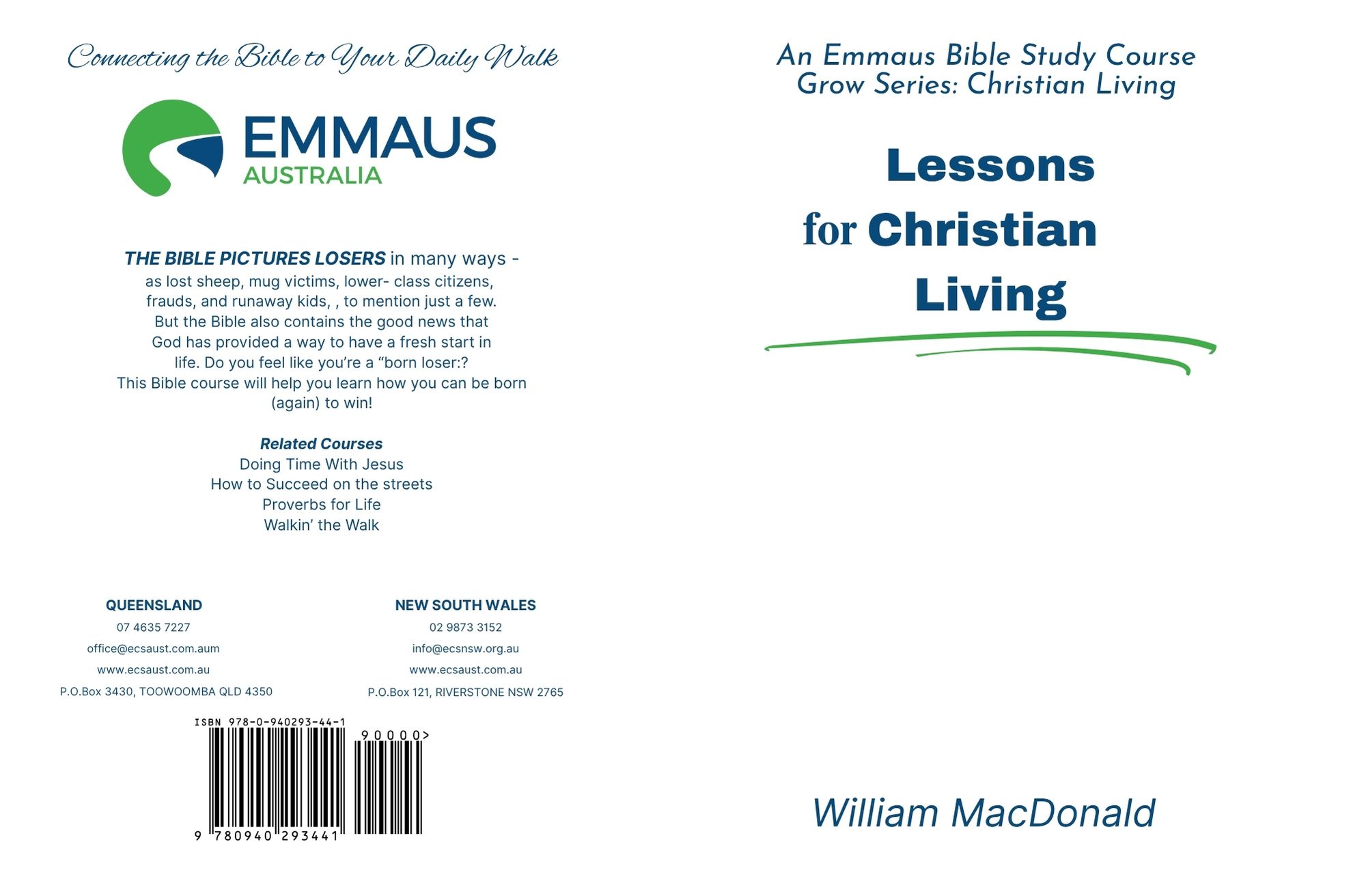 Christian Living Text.pdf Lessons For Christian Living - EMMAUS BIBLE CORRESPONDENCE SCHOOL ...